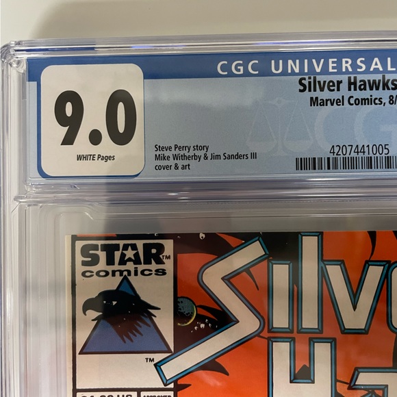 Marvel/Star Comic - Silver Hawks #1 in CGC 9.0 White pages - Picture 3 of 4